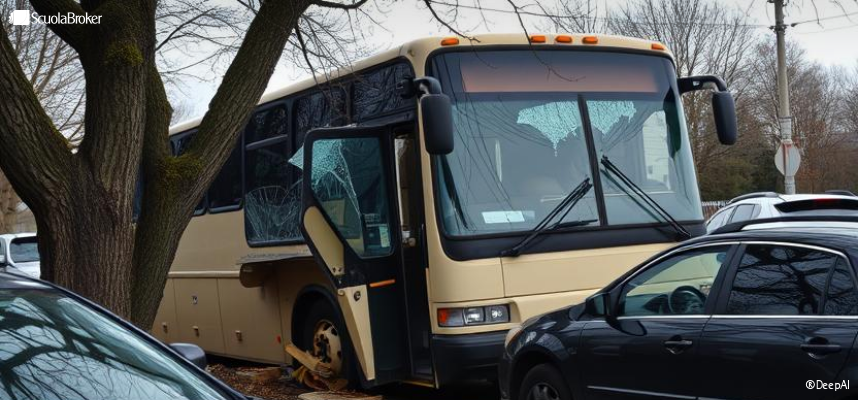Pullman contro un albero